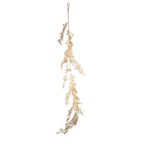 Gold Small Leaf Trailing Garland (175cm)