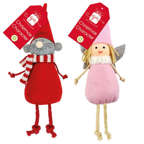 Small Christmas Mouse & Fairy Plush (Assorted Designs)