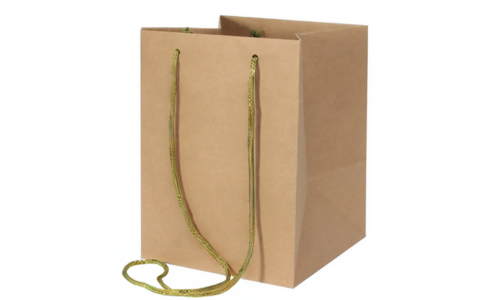 Kraft Hand Tie Bag (19x25cm)