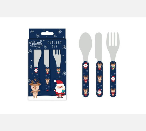 Santa & Friends Kids Cutlery Set