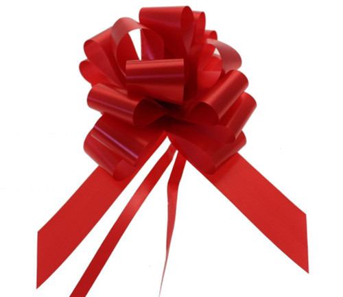Red Metallic Pull Bows (50mm)