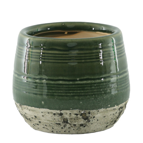 Green Hortus Sydney Reactive Glaze Pot (22 x 22.5cm)