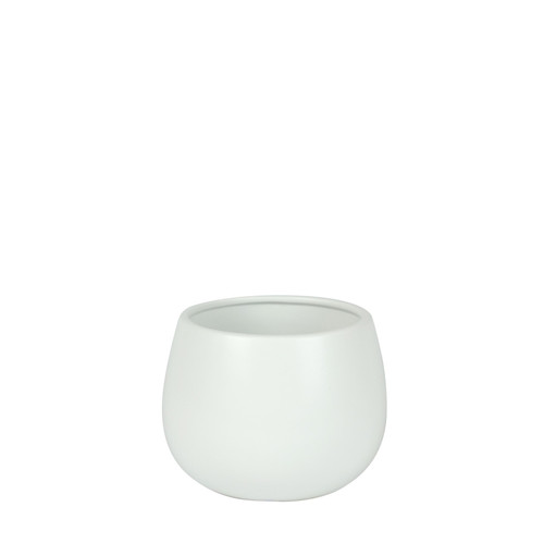 Matt White Hortus Pot (12x11cm)