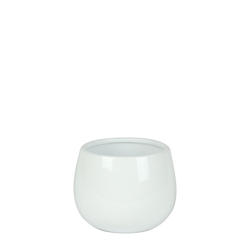 Glossy White Hortus London Pot (12x11cm)