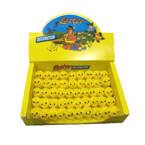 Pack of 48 Easter Chicks in Tray (3cm)
