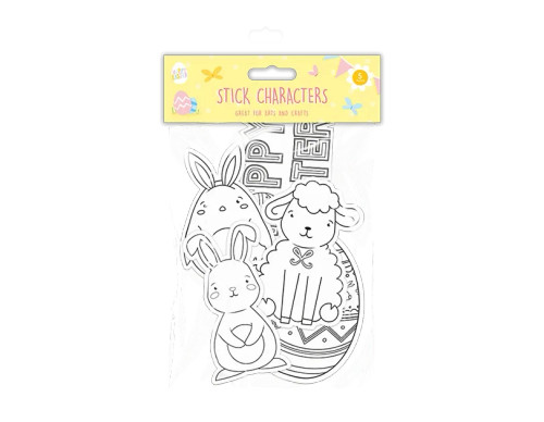 Pack of 5 Easter Stick Characters