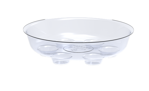 Clear Heavy Duty Plastic Plant Saucer (6 Inch)
