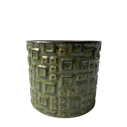 Hortus Olive Green Evora Pot (8cm H x 9cm Dia)