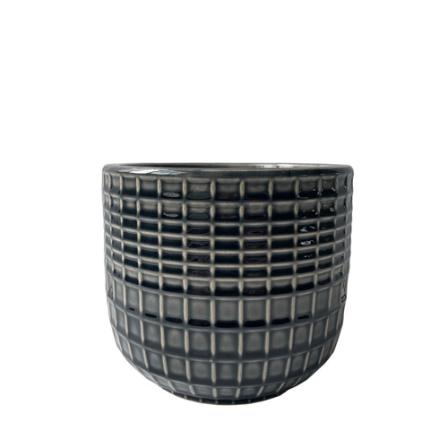 Hortus Grey Braga Pot (11.5cm H x 11.5cm Dia)