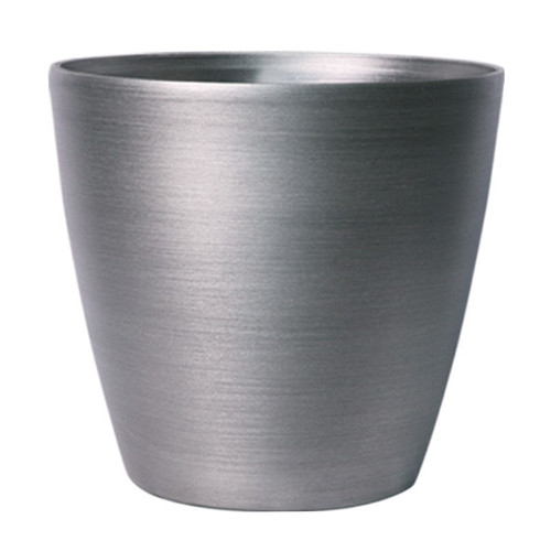 Steel Metallic Look Planter (25.5cm)