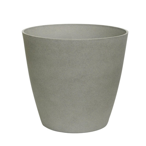 Cement Grey Aged Effect Plastic Planter (28cm)