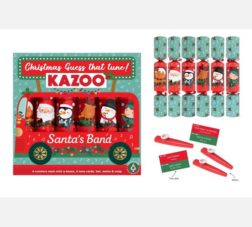 Assorted Kazoo Christmas Crackers (12 inches)