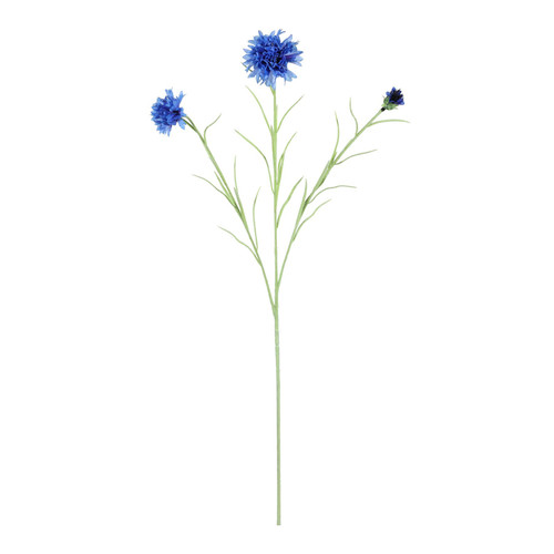 Dark Blue Cornflower Spray (65cm)