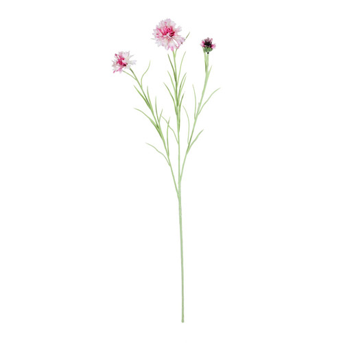 Pink Cornflower Spray (65cm)