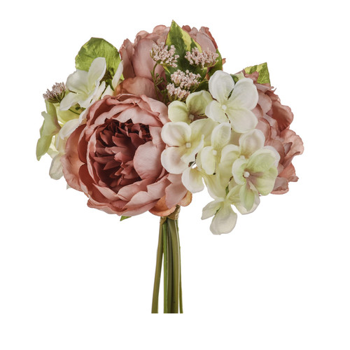 Pink Peony Bouquet with Hydrangea