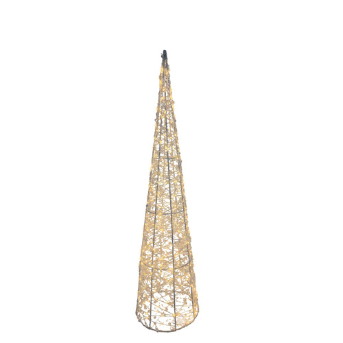  Wire Cone with Warm White LED Flashing Lights (80cm)