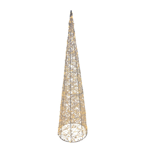  Wire Cone with Warm White LED Flashing Lights (100cm)