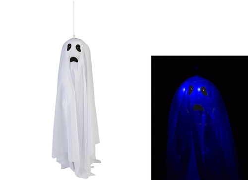 White Floating Ghost with Light & Sound