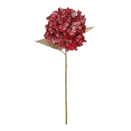 Red Metallic Sheen Hydrangea Stem (66cm)
