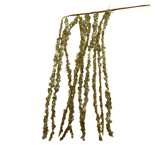 Champagne Gold Hanging Sequin Spray (64cm)