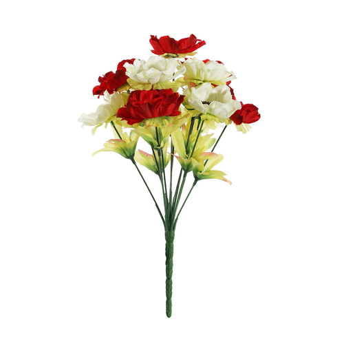Pembroke Red Anemones Mixed Bush (12 Stems)
