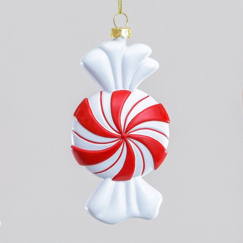 Red & White Candy Cane Sweet Hanging Decoration (13cm)