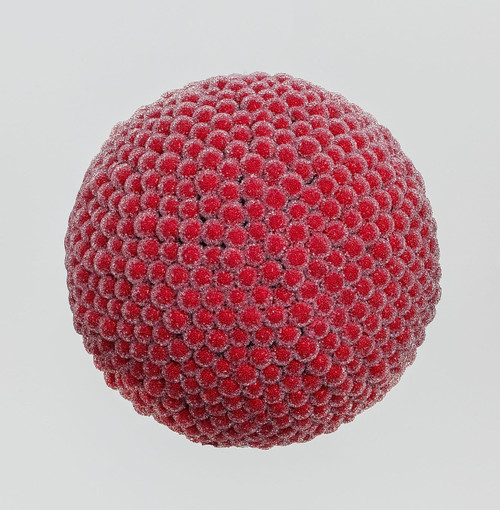 Red Ice Effect Bobble Cluster Ball (14cm)