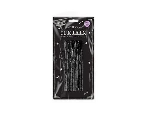 Black Halloween Party Curtain
