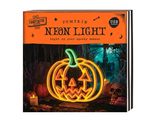Halloween Pumpkin Neon Light on Stand (26cm)