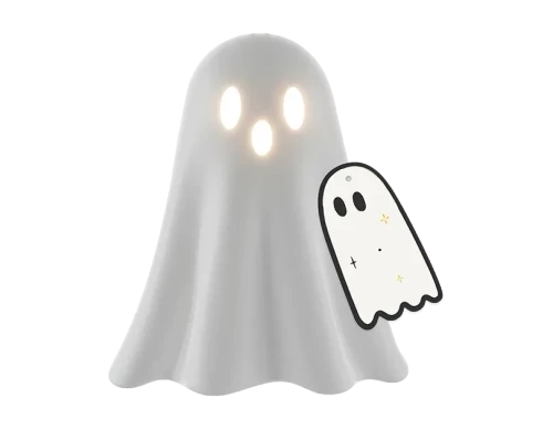 White Halloween LED Ghost (11cm)