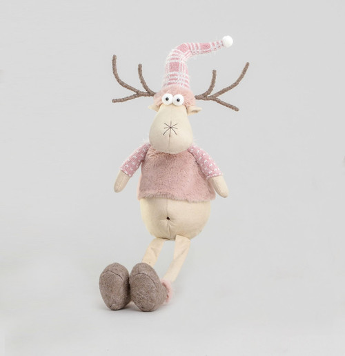 Pink Floppy Leg Moose Character (74cm)