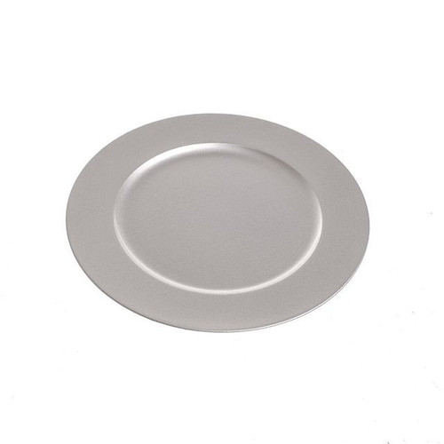 Metallic Silver Charger Plate (20cm)