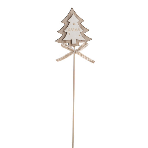 Wooden Christmas Tree Pick
