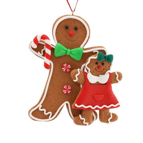 Double Gingerbread Hanging Ornament (12cm)