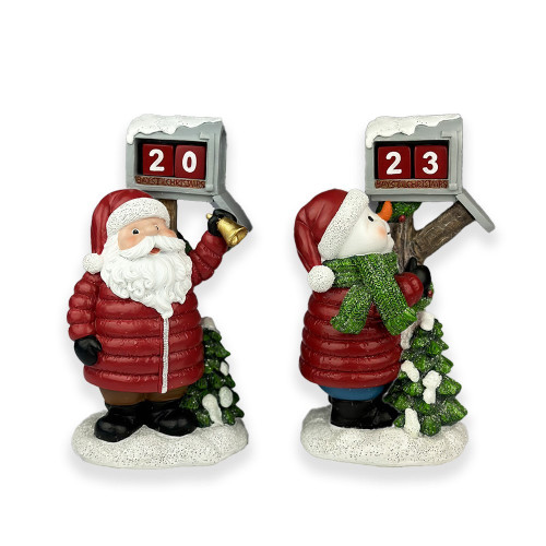 Santa/Snowman Countdown Decoration (22cm)