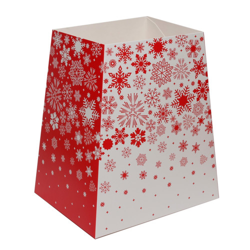 Red & White Snowflakes Gift Box  (19 x 12 x 9cm) - Discontinued