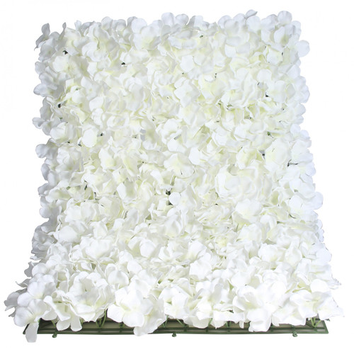 White Hydrangea Flower Wall Panel (40x60cm)