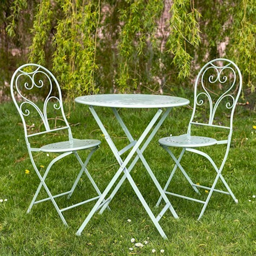 Loire Green Metal Bistro Set