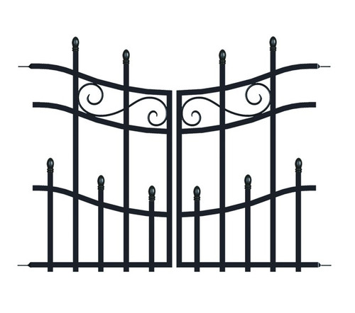 Mini Black Kensington Finial Gate