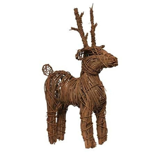 Standing Rattan Reindeer 56cm