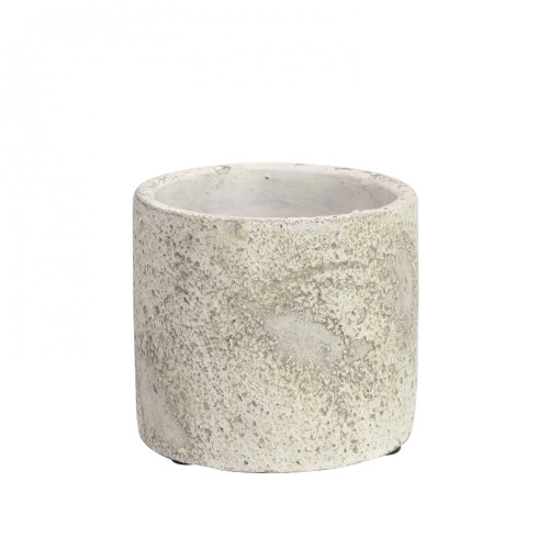 Rustic Round Cement Flower Pot 10cm