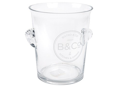 B&CO Glass Ice Bucket