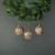 Lorelle 8cm Glass Bauble Brushed Gold (Set of 4)