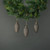 Luna Glass Pine Cone Bauble Pewter & Gold (Set of 4)