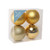 Gold Shatterproof Baubles (12cm) (4 pieces) Gold Shatterproof Baubles (12cm) (4 pieces)