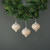 Calista 8cm Glass Onion Bauble Gold (Set of 4)