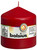 Bolsius Pillar candle Red, single in cello (100 mm x 98 mm) - Discontinued