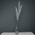 Silver Glitter 3 Leaf Palm Stem Silver Glitter 3 Leaf Palm Stem