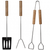 36Cm Steel Bbq Tool Set (Pack Of 3)