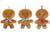 20cm Gingerbread Mini Plush with ribbon loop (4 assorted colours)